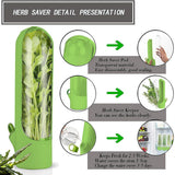 4Pcs Herb & Vegetable Fresh Storage Containers-Black