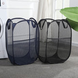Foldable Laundry Hamper Navy blue 01