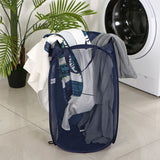 Foldable Laundry Hamper Beige 01