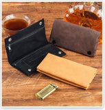 Matte Leather Storage Bag Brown