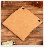 Matte Leather Storage Bag Light Gray