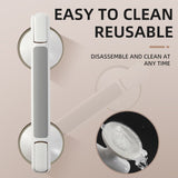 No Drill Vacuum Suction Grab Bar, Non-Slip Safety Handle for Bathroom