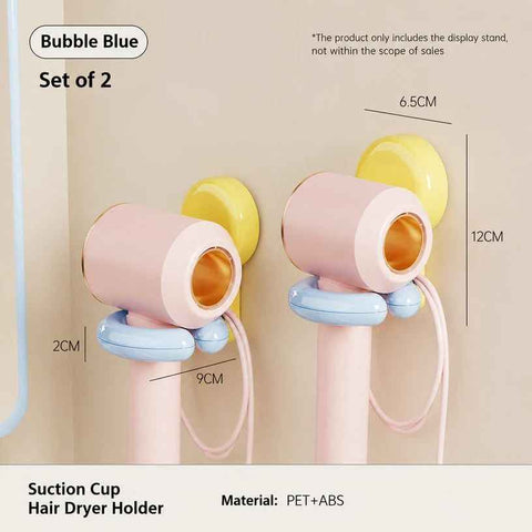 2pcs Hair Dryer Holder - Bubble Blue In Australia - Darrahopens