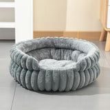 Notch Version Round Bed - Coffee, Size M: 50×50×15cm