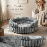 Notch Version Round Bed - Grey, Size S: 40×40×15cm In Australia - Darrahopens