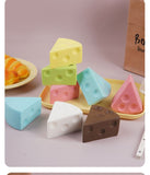 7.5cm Yellow Triangle Cheese Squishy Toy