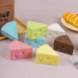 7.5cm Blue Triangle Cheese Squishy Toy