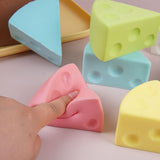 7.5cm Pink Triangle Cheese Squishy Toy