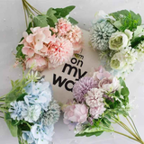 7-Branch Handheld Artificial Bouquet | Ins-Style Spring Romance, Long-Lasting Healing Little Happiness/7-Fork Nami [Youth Jade White] In Australia - Darrahopens