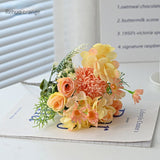 7-Branch Handheld Artificial Bouquet | Ins-Style Spring Romance, Long-Lasting Healing Little Happiness/7 fork Nami "light luxury light green"