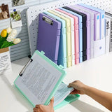 A4 File Box Clip Board 2-in-1, Large Capacity Storage, Strong Metal Clip, Corner Protection Design, Writing Pad, Essential for Organizing Documents/black