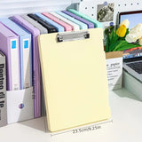A4 File Box Clip Board 2-in-1, Large Capacity Storage, Strong Metal Clip, Corner Protection Design, Writing Pad, Essential for Organizing Documents/PINK
