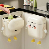 Wall Mount Kitchen Bin No Drill Adhesive Cabinet Door  9L Space Saver