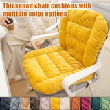 Winter Thick Fleece Seat & Back Cushion Set - 90cm Sofa Office Chair Warmer (BROWN)