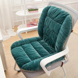 Winter Thick Fleece Seat & Back Cushion Set - 90cm Sofa Office Chair Warmer (ORANGE)
