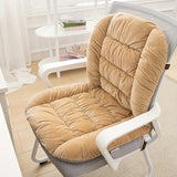 Winter Thick Fleece Seat & Back Cushion Set - 90cm Sofa Office Chair Warmer （dark green）