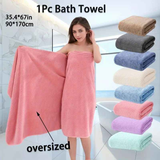 Modern Pineapple Grid Design Ultra-Soft Coral Fleece Bath Towel｜90x170cm Extra Thick Strong Absorption, Suitable for Bathroom, Gym, Hotel, and Home Use.(Dark grey)