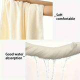 Modern Pineapple Grid Design Ultra-Soft Coral Fleece Bath Towel｜90x170cm Extra Thick Strong Absorption, Suitable for Bathroom, Gym, Hotel, and Home Use.(Dark grey)