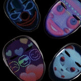 Smart LED Gesture-Sensing Light-Up Mask, 45 Dynamic + 70 Static Patterns, Party Atmosphere Essential / Battery-Powered Version