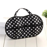 Fashionable EVA Bra Travel Storage Bag: Large Capacity Portable with Lid, Compression Resistant Anti Deformation, Essential for Business Trips, Beautiful and Practical/Foundation black spot