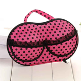 Fashionable EVA Bra Travel Storage Bag: Large Capacity Portable with Lid, Compression Resistant Anti Deformation, Essential for Business Trips, Beautiful and Practical/Rose black spot In Australia - Darrahopens