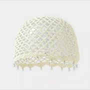 Bohemian Pearl Tassel Turban Headband – Hand-Woven, Breathable & Lightweight, Literary & Versatile, Brightens Up Your Summer Look. (Khaki)