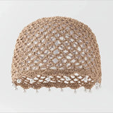 Bohemian Pearl Tassel Turban Headband – Hand-Woven, Breathable & Lightweight, Literary & Versatile, Brightens Up Your Summer Look. (BLACK)