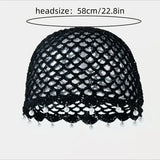 Bohemian Pearl Tassel Turban Headband – Hand-Woven, Breathable & Lightweight, Literary & Versatile, Brightens Up Your Summer Look. (WHITE) In Australia - Darrahopens
