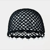 Bohemian Pearl Tassel Turban Headband – Hand-Woven, Breathable & Lightweight, Literary & Versatile, Brightens Up Your Summer Look. (WHITE)