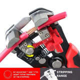 Multifunctional Wire Stripper, Five-in-One All-Purpose, Widely Compatible with 7-24 AWG, Intelligent Adjustment for Precise Stripping Without Damaging Core, Full Capabilities in Cutting, Crimping, Splitting, and Winding, Essential for Electricians and DIY