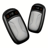 2PCS of rechargeable hand warmers with COB lights, featuring rapid heating, 3 adjustable modes, and a portable magnetic electric design.