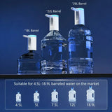 Smart Foldable Electric Water Dispenser: LCD display with night light, timed and measured dispensing, 90° auto-fold design for dust protection, Type-C fast charging with long battery life, ideal for home, office, and camping.(black)