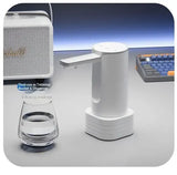 Smart Foldable Electric Water Dispenser: LCD display with night light, timed and measured dispensing, 90° auto-fold design for dust protection, Type-C fast charging with long battery life, ideal for home, office, and camping.(WHITE)