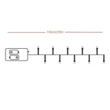 Football Shaped LED String Light, Warm Yellow Soft Glow, Cozy Decoration for Bedroom and Party. Battery Powered, 1.5 Meters with 10 Lights.