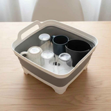 Portable Folding Sink: Space-Saving Storage, Multi-Use for Kitchen, Balcony, and Outdoors