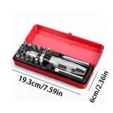 16-Piece Manual Impact Screwdriver Set: One Tap to Loosen, One Turn to Tighten, the Universal Tool for Home and Auto Repair
