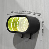 Infinite Mirror Tunnel Light – Motion-Activated Color-Changing Wall-Mounted Storage, Ideal as an Ambient Night Light and Gift for Car Enthusiasts.