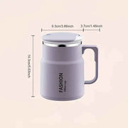 600ML Multi-Functional Mug, Three Drinking Modes: Direct Drink, Straw, Open Mouth, Bottom Storage for Folding Spoon, 304 Stainless Steel Inner Liner – A Must-Have Hydration Tool for Lazy People./Taro color In Australia - Darrahopens