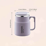 600ML Multi-Functional Mug, Three Drinking Modes: Direct Drink, Straw, Open Mouth, Bottom Storage for Folding Spoon, 304 Stainless Steel Inner Liner – A Must-Have Hydration Tool for Lazy People./Taro color In Australia - Darrahopens