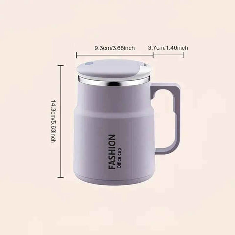 600ML Multi-Functional Mug, Three Drinking Modes: Direct Drink, Straw, Open Mouth, Bottom Storage for Folding Spoon, 304 Stainless Steel Inner Liner – A Must-Have Hydration Tool for Lazy People./Taro color In Australia - Darrahopens