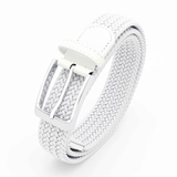 No-Hole Elastic Woven Belt, Unisex Comfortable and Versatile, Strong Elasticity Anti-Loosening, Breathable and Skin-Friendly No Sweating, Essential for Outdoor Sports and Daily Commute, A Casual Style Choice/White:L code In Australia - Darrahopens