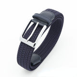No-Hole Elastic Woven Belt, Unisex Comfortable and Versatile, Strong Elasticity Anti-Loosening, Breathable and Skin-Friendly No Sweating, Essential for Outdoor Sports and Daily Commute, A Casual Style Choice/Black : L code