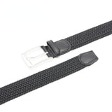 No-Hole Elastic Woven Belt, Unisex Comfortable and Versatile, Strong Elasticity Anti-Loosening, Breathable and Skin-Friendly No Sweating, Essential for Outdoor Sports and Daily Commute, A Casual Style Choice/Brown:Lcode