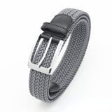 No-Hole Elastic Woven Belt, Unisex Comfortable and Versatile, Strong Elasticity Anti-Loosening, Breathable and Skin-Friendly No Sweating, Essential for Outdoor Sports and Daily Commute, A Casual Style Choice/Brown:Lcode