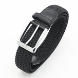No-Hole Elastic Woven Belt, Unisex Comfortable and Versatile, Strong Elasticity Anti-Loosening, Breathable and Skin-Friendly No Sweating, Essential for Outdoor Sports and Daily Commute, A Casual Style Choice/BLUE:L code
