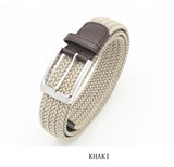 No-Hole Elastic Woven Belt, Unisex Comfortable and Versatile, Strong Elasticity Anti-Loosening, Breathable and Skin-Friendly No Sweating, Essential for Outdoor Sports and Daily Commute, A Casual Style Choice/Grey:L code