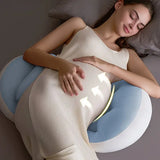Pregnancy Belly & Back Support Pillow, Adjustable & Fully Machine Washable, High Elasticity & Long-Lasting Shape, Relieves Aches and Pains During Pregnancy./Cindy powder