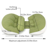 Pregnancy Belly & Back Support Pillow, Adjustable & Fully Machine Washable, High Elasticity & Long-Lasting Shape, Relieves Aches and Pains During Pregnancy./Cindy powder