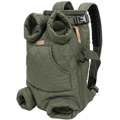 Winter Pet Front Pack: Warm, Lightweight, Hands-Free, Cozy Companion for Every Journey/pitch green