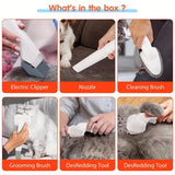 Pet Grooming Vacuum Kit 13000Pa Strong Suction 99% Hair Removal 6 Clipper Combs 5 Tools Low Noise